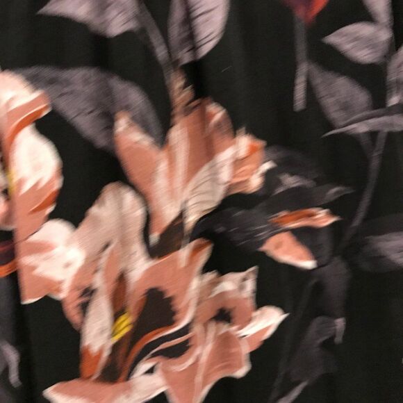 Bohemian style a line Long sleeve floral dress - Picture 3 of 12